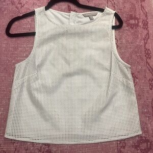 Never used Banana Republic perforated crop top in white size 2
